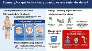 Edema o retención de líquido